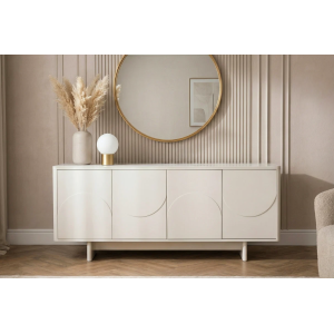 Komoda SAVOY 3D 180 CM bílá/mramor  Místnosti 47795