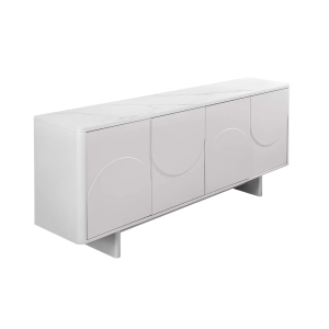 Komoda SAVOY 3D 180 CM bílá/mramor  Místnosti 47795