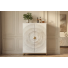 Barová skříň GOLDEN SUNSET 140 CM bílá masiv mango  Místnosti 48409