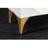 Vysoká komoda GOLDEN SUNSET 120 CM bílá masiv mango  Místnosti 48108
