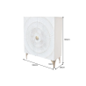 Vysoká komoda GOLDEN SUNSET 120 CM bílá masiv mango  Místnosti 48108
