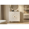 Vysoká komoda GOLDEN SUNSET 120 CM bílá masiv mango  Místnosti 48108