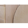 Komoda ART DECO 170cm 3D mangové dřevo, přírodní bílá  Místnosti 46800