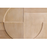 Komoda ART DECO 170cm 3D mangové dřevo, přírodní bílá  Místnosti 46800