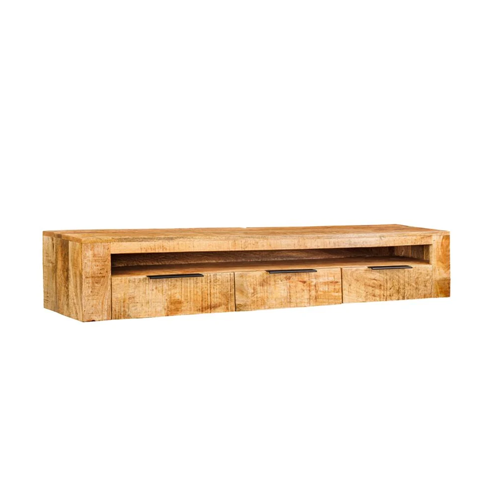 Závěsný televizní stolek IRON CRAFT 160 CM masiv mango  Místnosti 46809