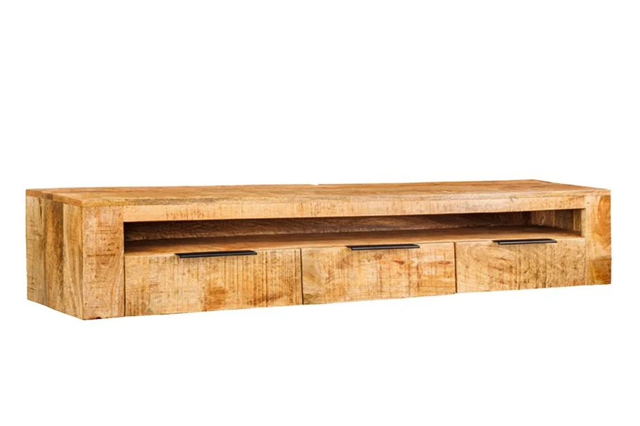 Závěsný televizní stolek IRON CRAFT 160 CM masiv mango  Místnosti 46809