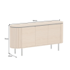 Komoda ATELIER 160 CM dubová dýha ATELIER Místnosti 47453