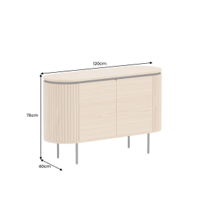 Komoda ATELIER 120 CM dubová dýha ATELIER Místnosti 47452
