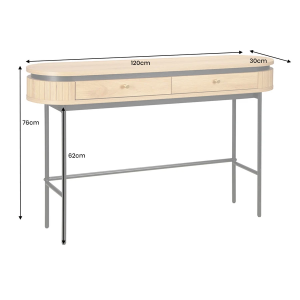 Konzolový stolek ATELIER 120 CM dubová dýha ATELIER Místnosti 47456