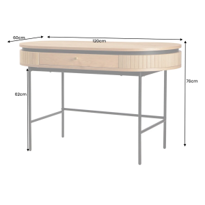 Kancelářský stůl ATELIER dubová dýha 120 CM ATELIER Místnosti 47455