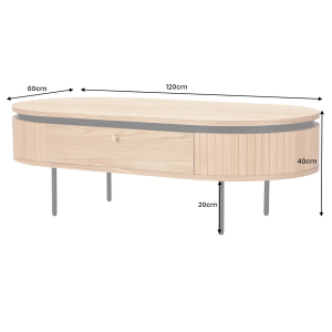Konferenční stolek ATELIER 120 CM dubová dýha ATELIER Obývací pokoj 47457