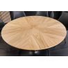 Kulatý jídelní stůl ATELIER II 120 CM přírodní/černá dubová dýha ATELIER Místnosti 46559