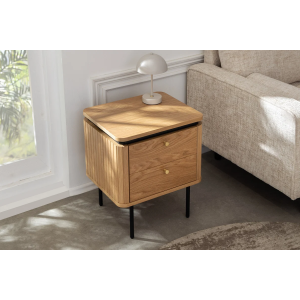 Noční stolek ATELIER 55 CM dubová dýha ATELIER Místnosti 47458