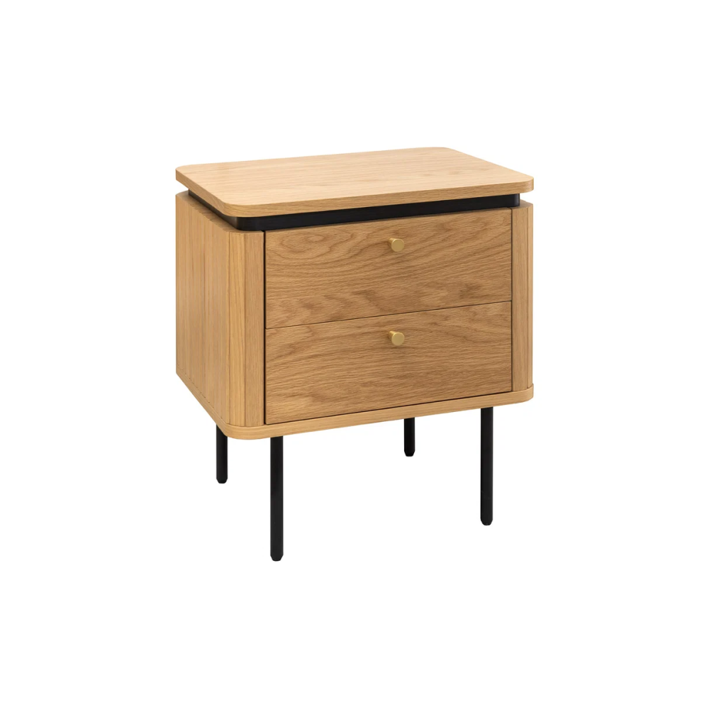 Noční stolek ATELIER 55 CM dubová dýha ATELIER Místnosti 47458