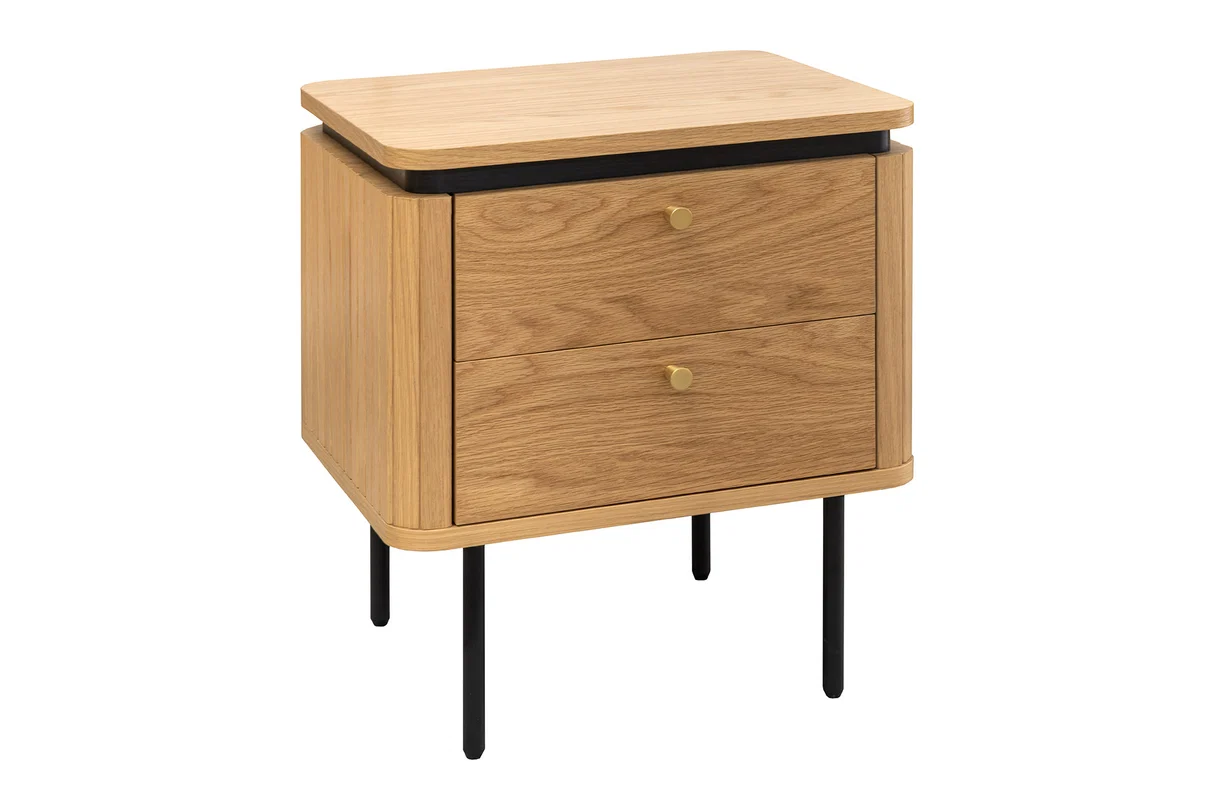 Noční stolek ATELIER 55 CM dubová dýha ATELIER Místnosti 47458