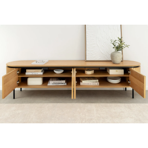Televizní stolek ATELIER 200 CM dubová dýha ATELIER Místnosti 47451