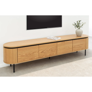 Televizní stolek ATELIER 200 CM dubová dýha ATELIER Místnosti 47451