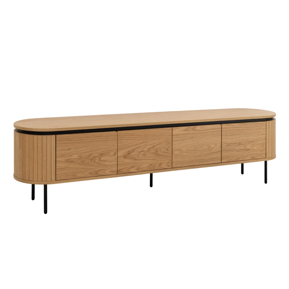 Televizní stolek ATELIER 200 CM dubová dýha ATELIER Místnosti 47451
