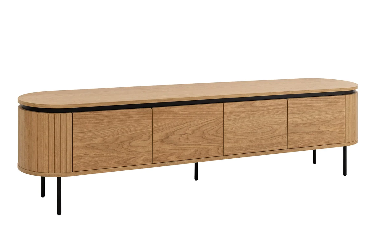 Televizní stolek ATELIER 200 CM dubová dýha ATELIER Místnosti 47451