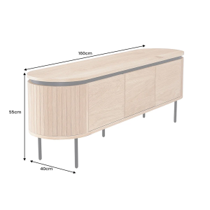 Televizní stolek ATELIER 160 CM dubová dýha ATELIER Místnosti 47450