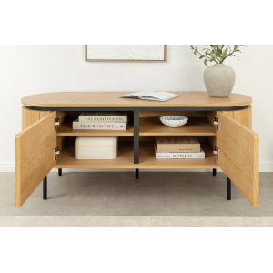 Televizní stolek ATELIER 120 CM dubová dýha ATELIER Místnosti 47449