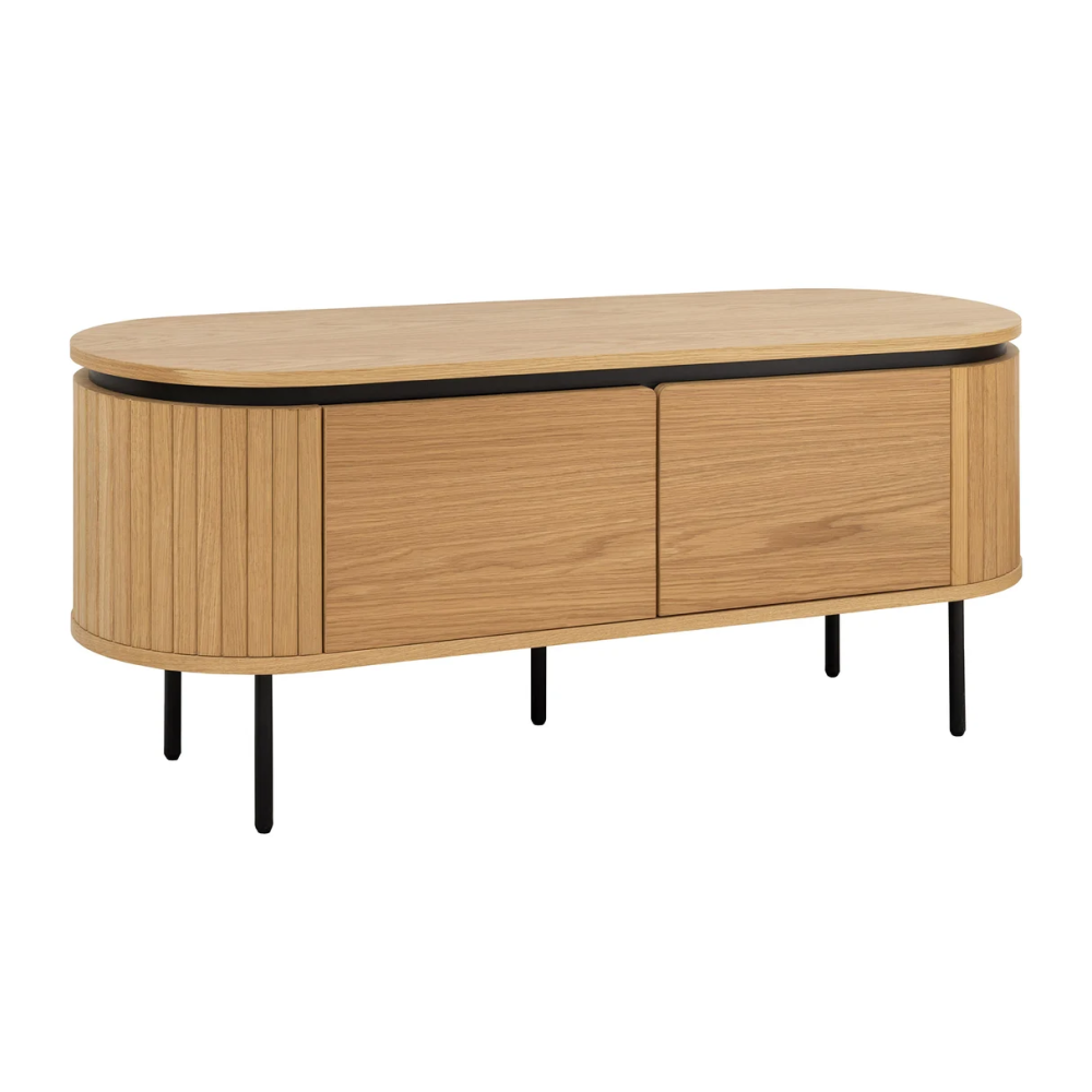 Televizní stolek ATELIER 120 CM dubová dýha ATELIER Místnosti 47449