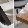 Jídelní stůl 240x100 Iron Craft mango 70mm  Jídelní stoly 40057