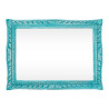 Dřevěné zrcadlo 80x60 Santa Cruz mango blue Santa Cruz Koupelnové skříňky A2599