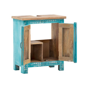 Skříňka pod umyvadlo z masivu Santa Cruz mango blue Santa Cruz Skříňky pod umyvadlo A2588
