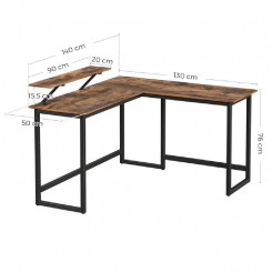 Rohový psací stůl Vintage III - LWD56X  Pracovní a psací stoly LWD56X