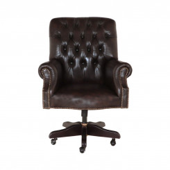 Kancelářská židle hnědá Chesterfield I z pravé kůže Chesterfield Kancelářské židle MHKZCHES03
