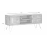 Designový tv stolek Honey z mangového dřeva  TV stolky a komody MH66068