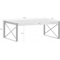 Moderní konferenční stolek Chicago v industriálním designu Chicago Konferenční stolky MH64172
