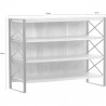 Designový barový regál Chicago z masivního akátového dřeva  Regály MH64094
