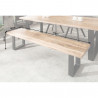 Masivní lavice Iron craft 170 cm přírodní Iron Craft Lavice 38666