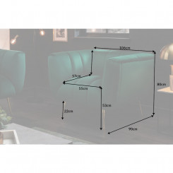 Elegantní křeslo Noble samet zelené - VÝPRODEJ  Křesla 40478