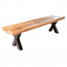 Lavice 200cm z mangového dřeva Iron craft 70mm Iron Craft Lavice 40159