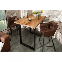 Barový stolek z mangového dřeva Metal I Metal Barové stolky MH386680