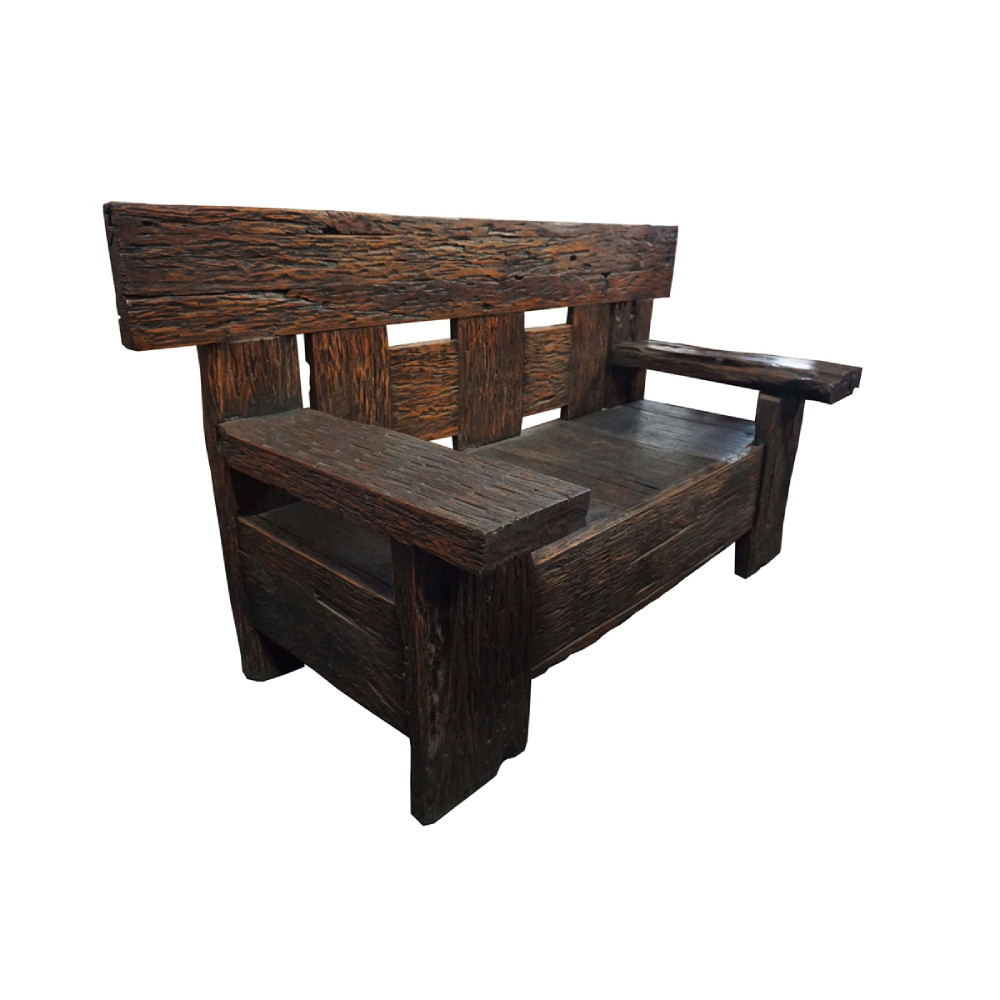 Masivní lavice z teakového dřeva Leonardo  Zahradní a venkovní nábytek MHLEO128A