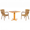 Balkónový set z teakového dřeva II  Zahradní sedací nábytek MH11044S14