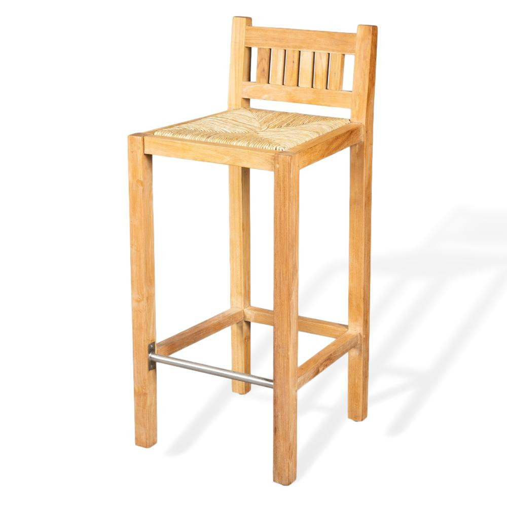 Masivní barová židle z teakového dřeva Leonardo  Zahradní a venkovní nábytek MHLEO11080,3