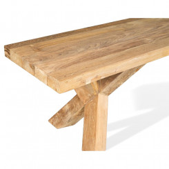 Masivní lavice z teakového dřeva Leonardo III  Zahradní sedací nábytek MHLEO11236L