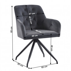 Otočná moderní židle Elza  Křesla MH2766770
