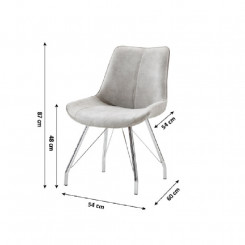 Jídelní židle z broušené kůže Berta  Jídelní židle MH2045260