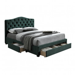 Luxusní smaragdová postel s vysokým čelem Sargis  Postele MH2763560