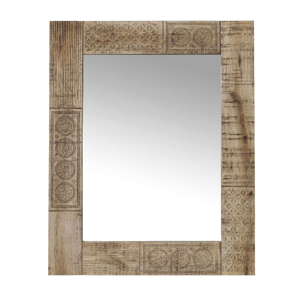 Zrcadlo s rámem z masivního mangového dřeva Massive Home Ella, délka 90 cm Ella Zrcadla ELL021A