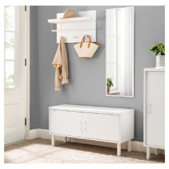 Botník VASAGLE nízký uzavíratelný bílý 110 x 35 cm  Botníky LHS051W01