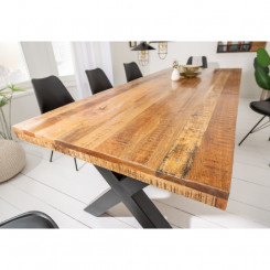 Jídelní stůl 200x100 z mangového dřeva Iron Craft 70mm  Jídelní stoly 40013