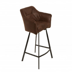 Barová židle ze sametu, starožitná hnědá Gustav  Barové židle MH390820