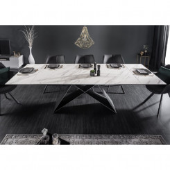 Keramická jídelní stůl, bílý Gabon  Jídelní stoly MH395620